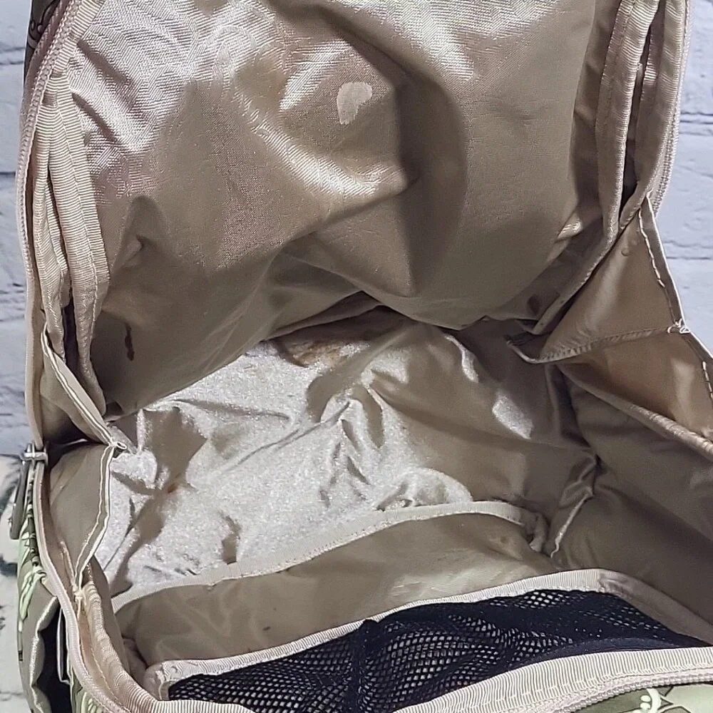 Ju-Ju-Be PackaBe‎ Diaper Bag Backpack Mint Julep Green Print Multi-Pocket